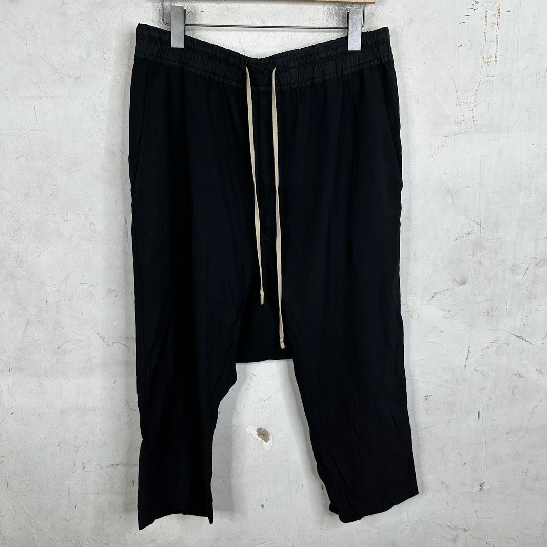 Rick Owens Wool Mix Wide Capri Trouser