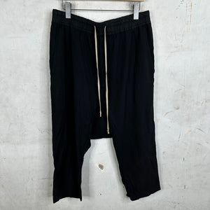 Rick Owens Wool Mix Wide Capri Trouser