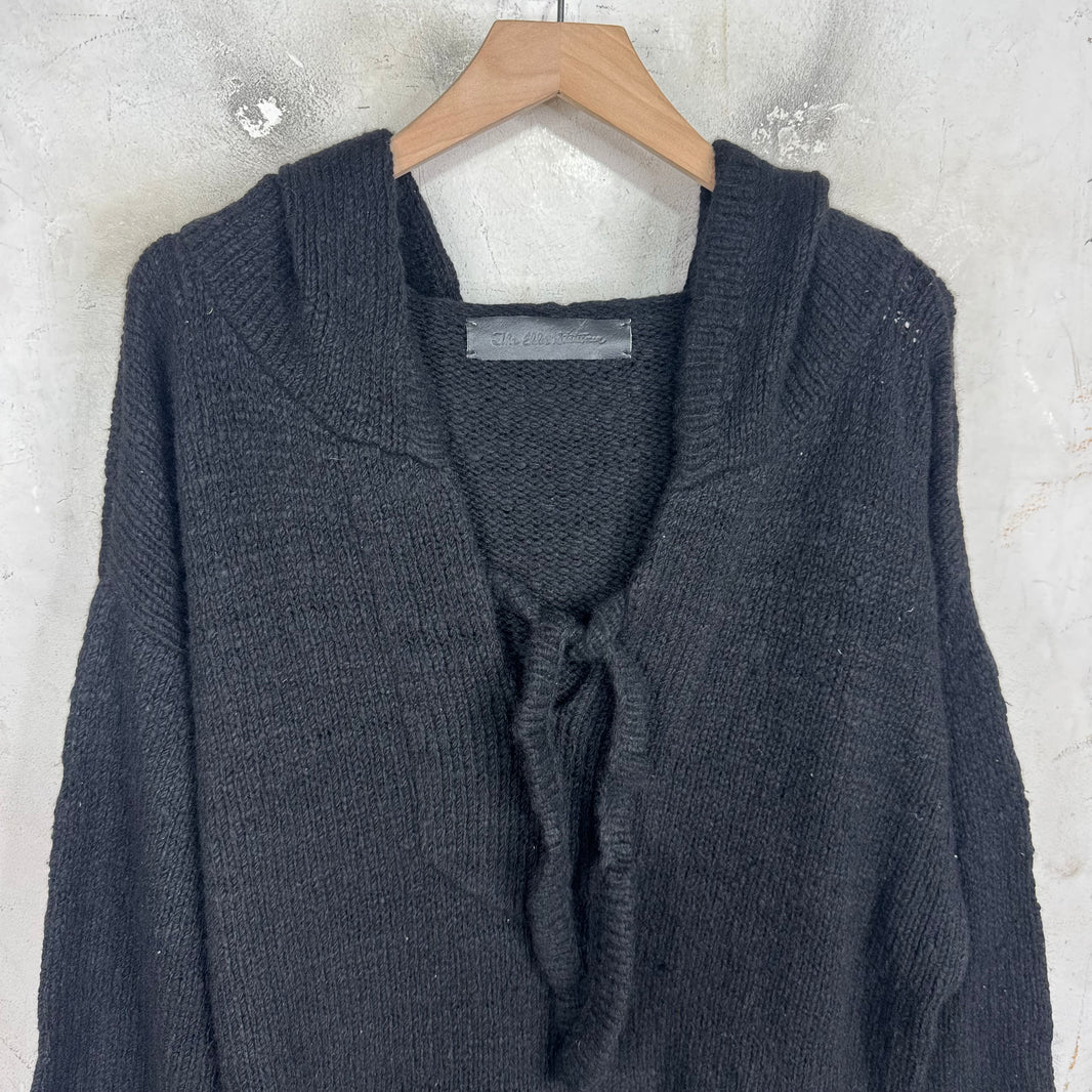 Elder Statesman Black Cashmere Baja Hoodie