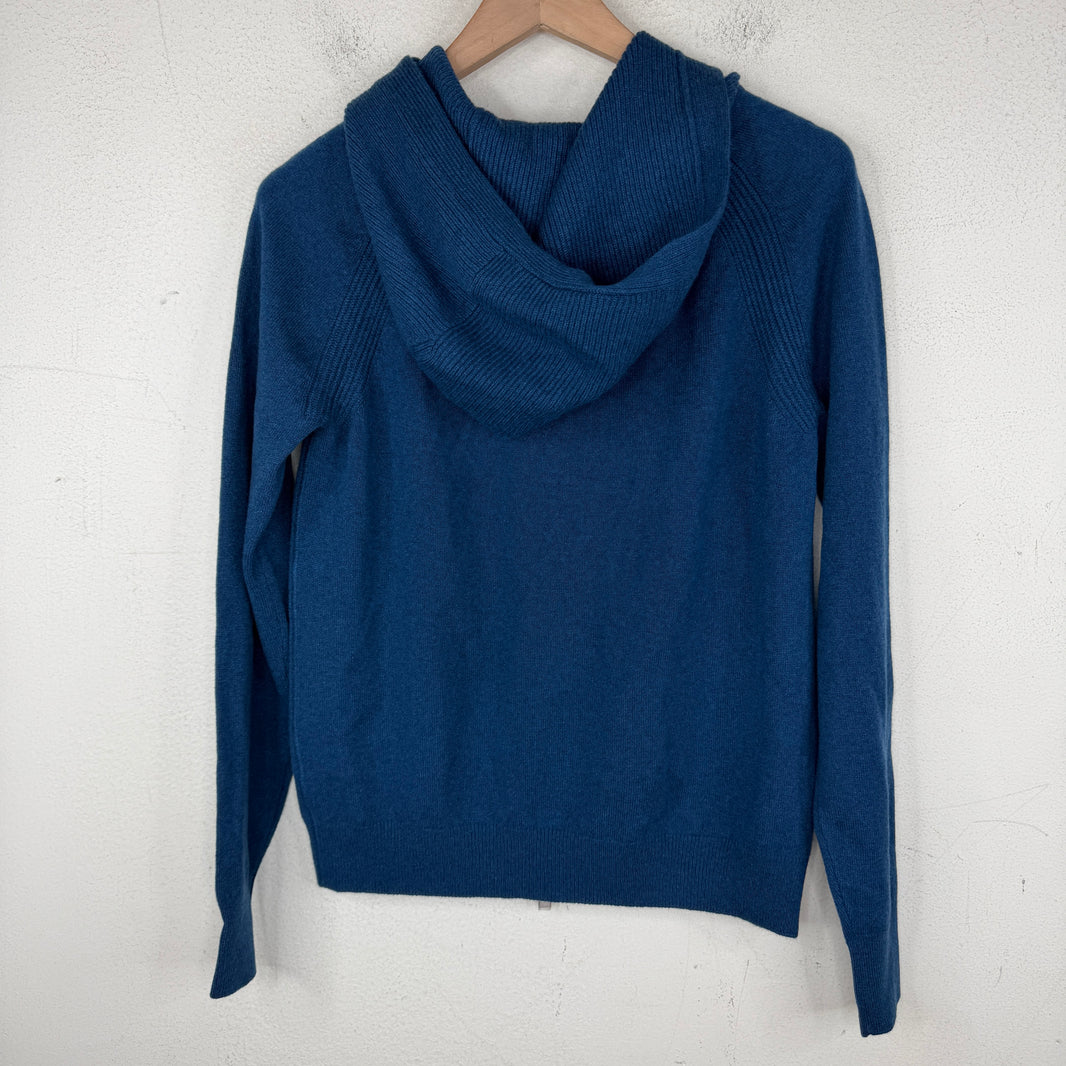 Loro Piana Baby Cashmere Blue Hoodie