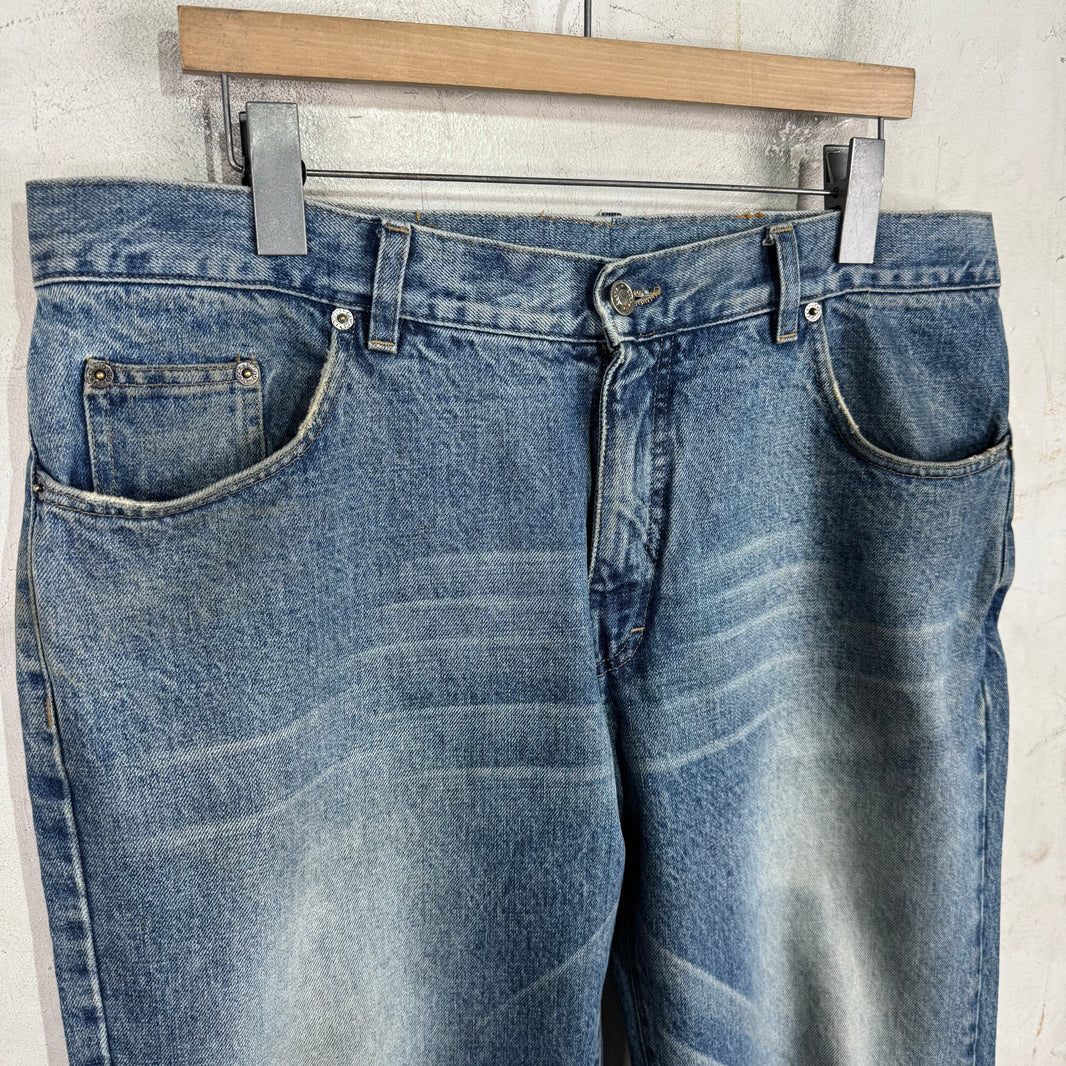 Gucci "G" Script Altered Jeans
