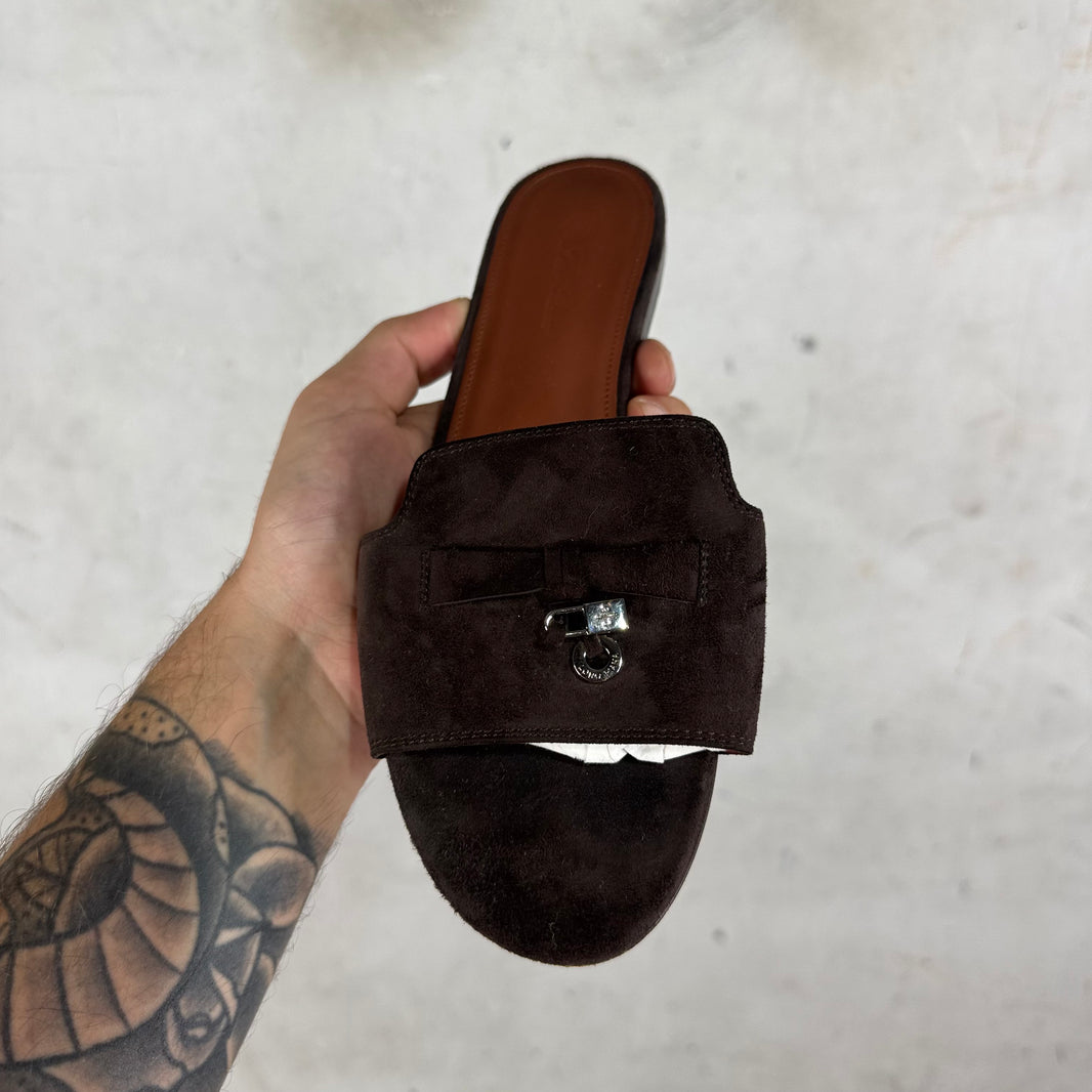 Loro Piana Suede Summer Charm Flats