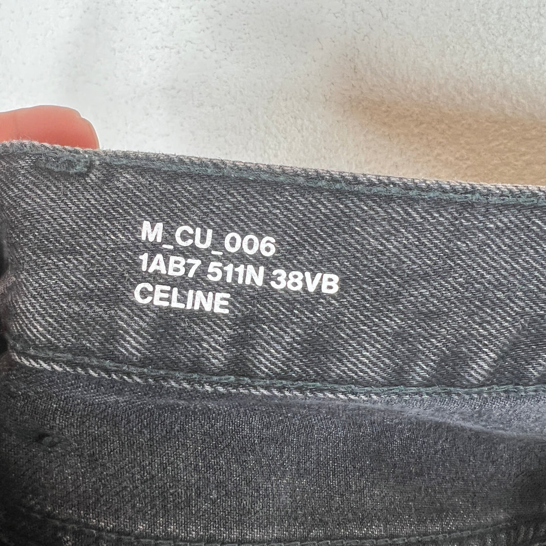 Celine Black Straight Leg Denim Jeans