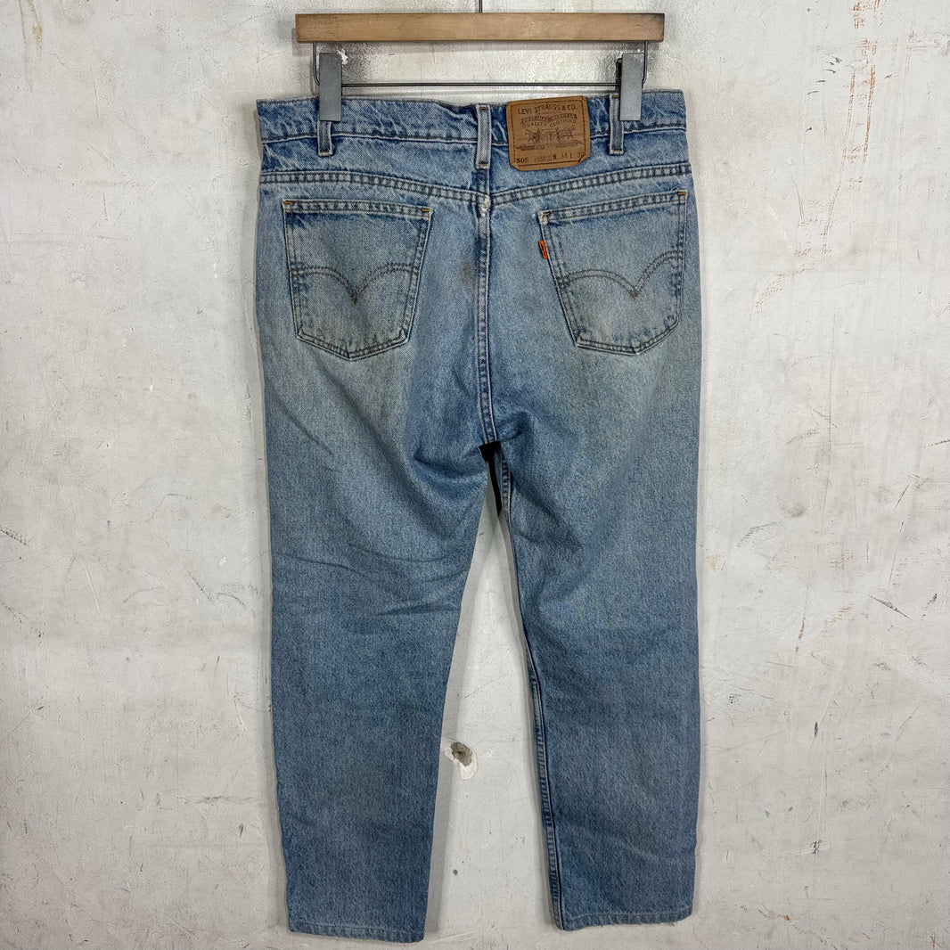 Vintage Orange Tab Levi's 505 Jeans