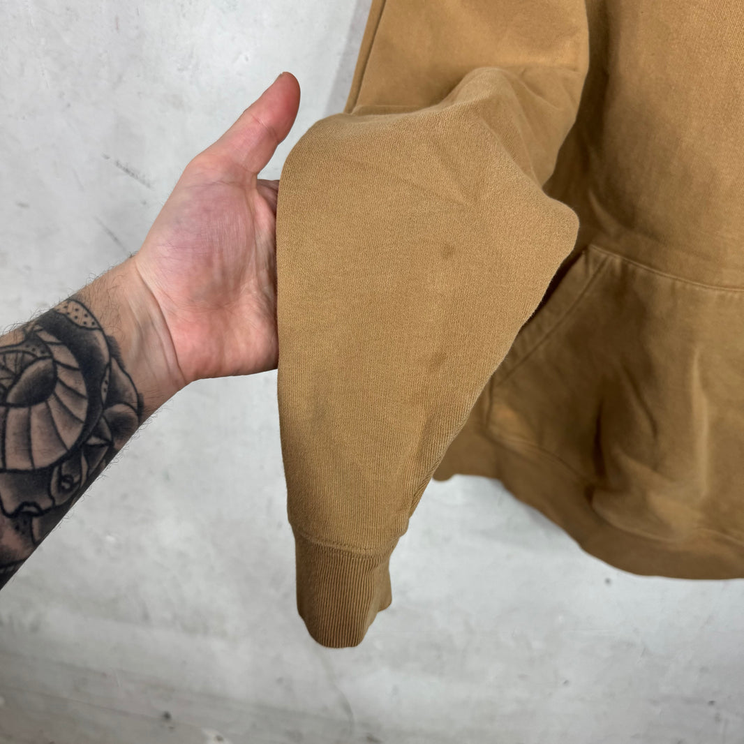 Balenciaga Embroidered Logo Brown Hoodie