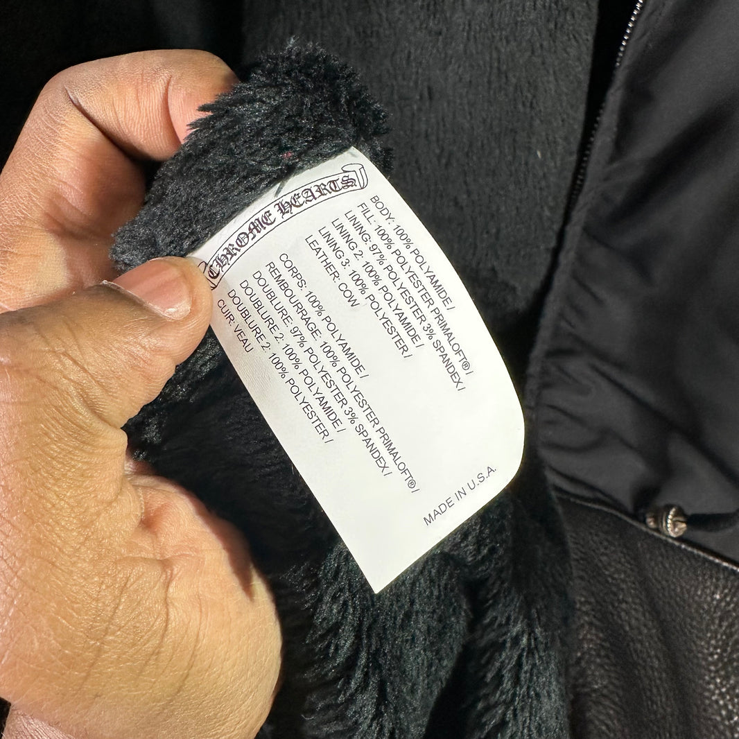 Chrome Hearts Nylon Leather Sideline Parka