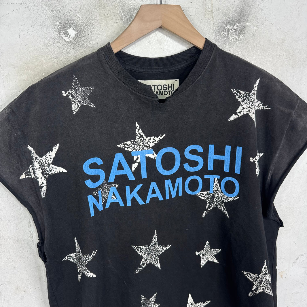 Satoshi Nakamoto Logo Star Cutoff T-Shirt