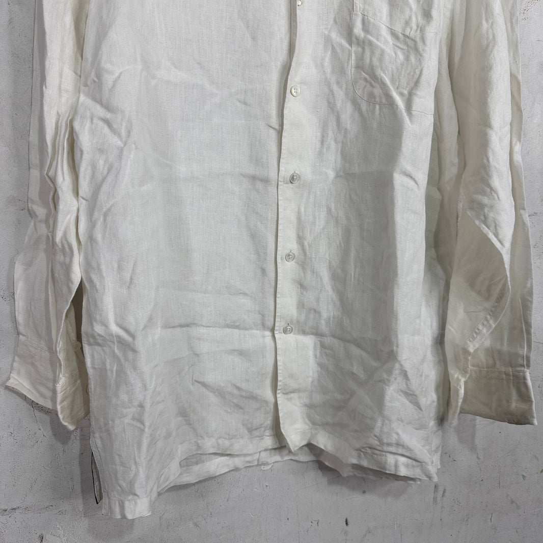 Ralph Lauren Purple Label Linen Button Up