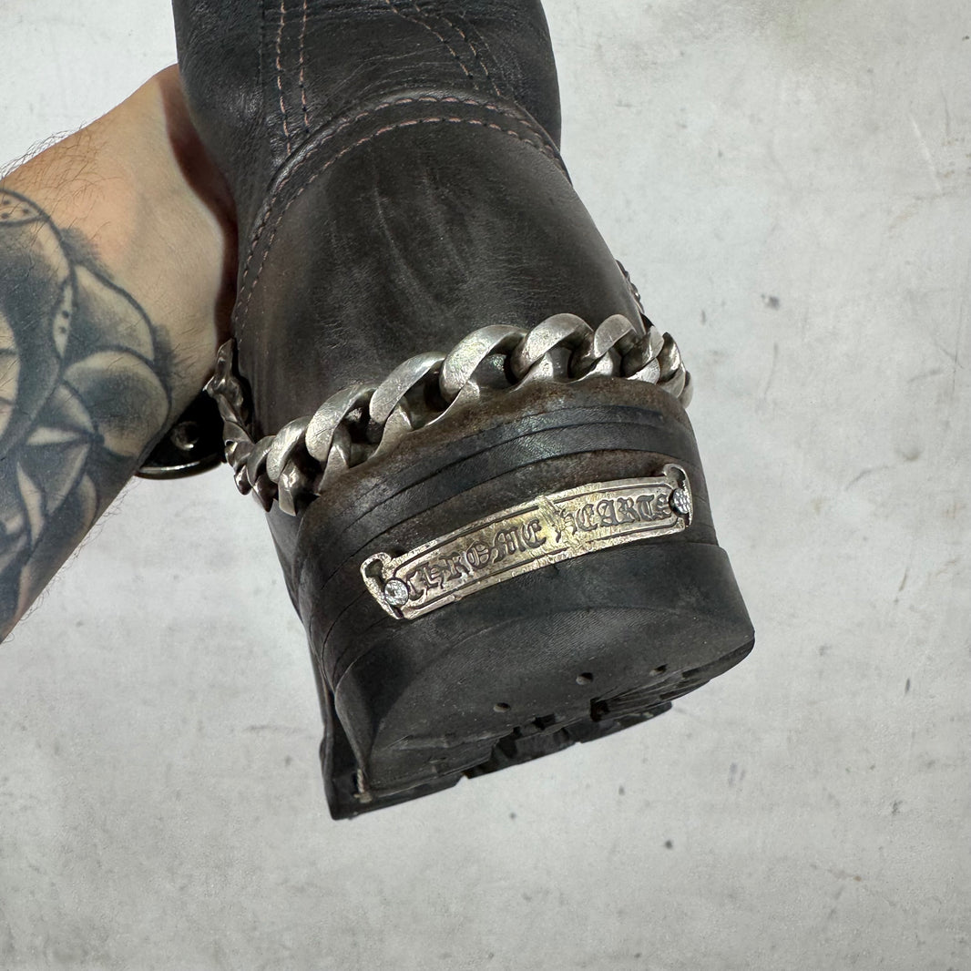 Chrome Hearts Wesco Harness Chained Engineer Boots