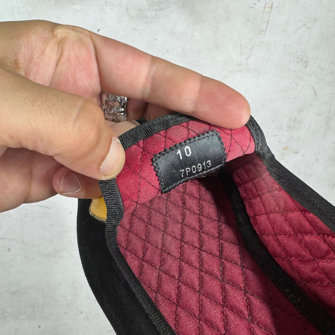 Fendi Monster Suede Loafers