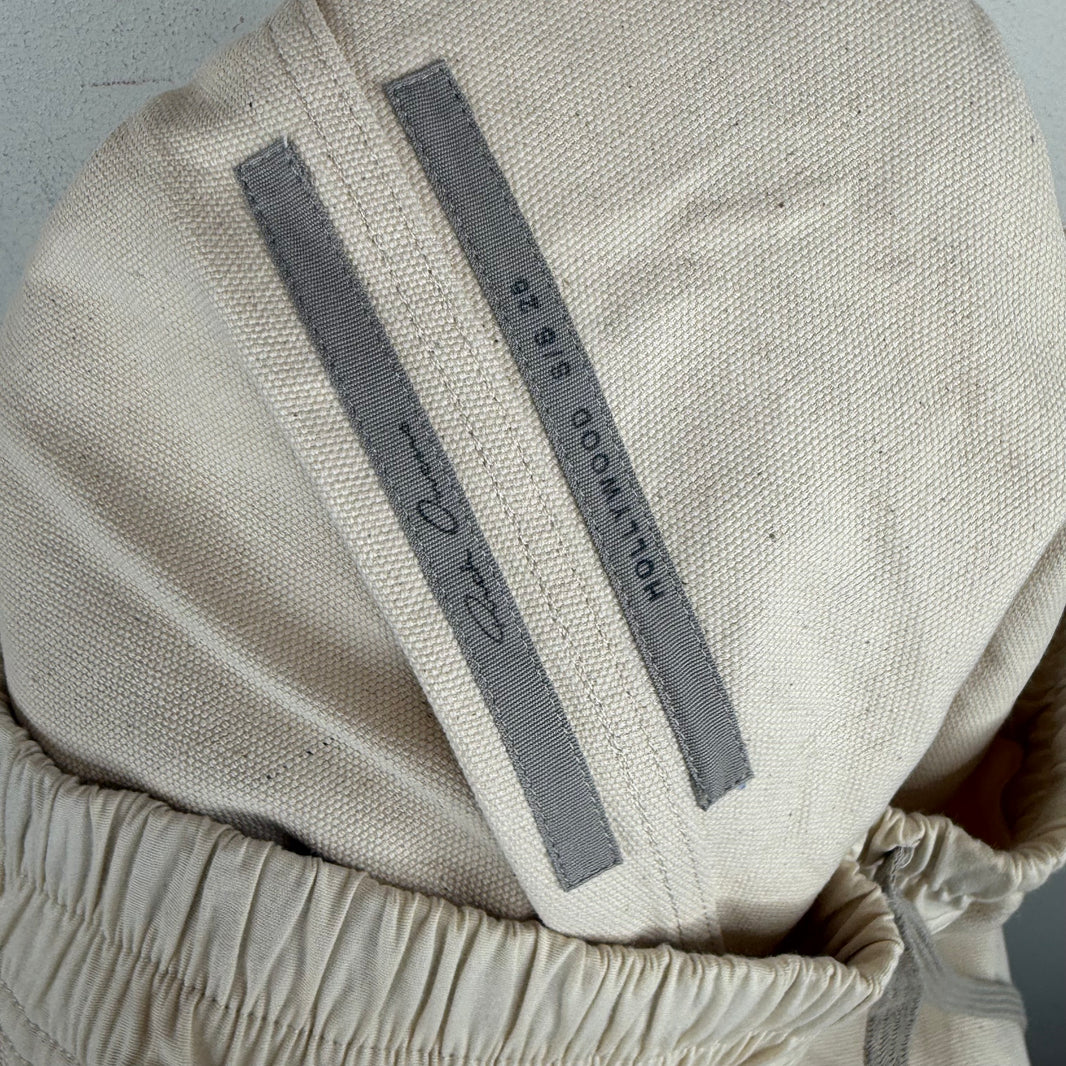 Rick Owens Natural Canvas Boxer Shorts