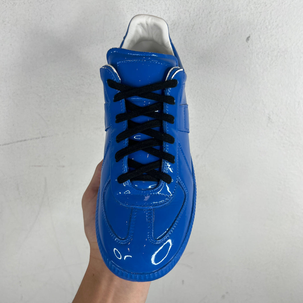 Margiela Blue Patent Leather Replica Sneakers