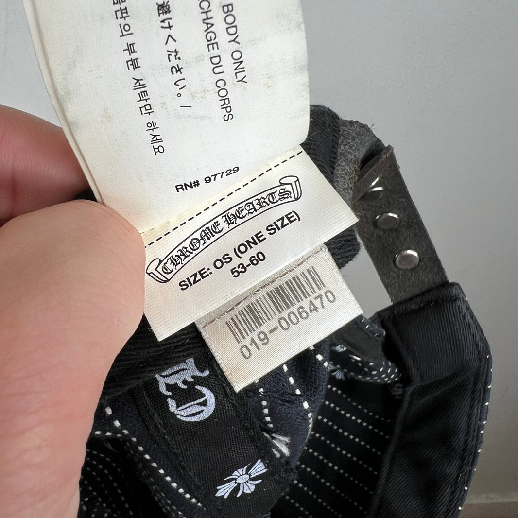 Chrome Hearts Pinstripe Dagger Hat