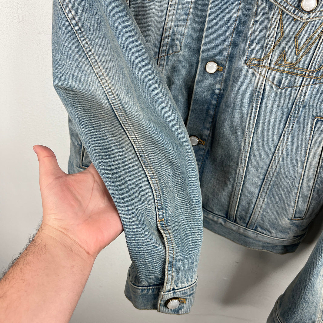 Louis Vuitton Embroidered Trucker Denim Jacket