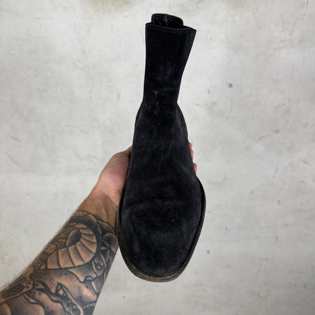 Saint Laurent Suede Chelsea Boots