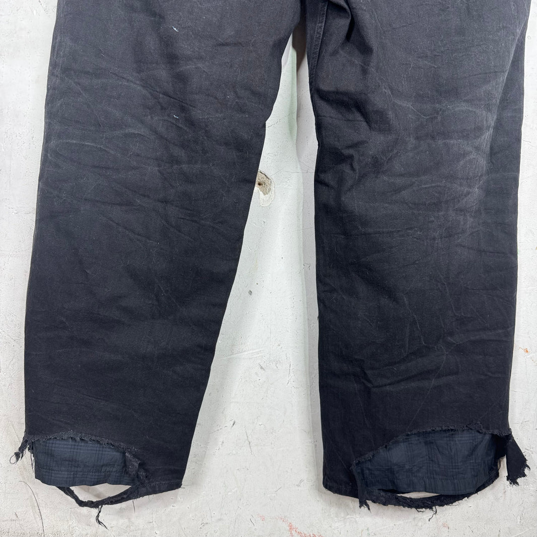 Balenciaga Distressed Double Layered Trouser Jeans