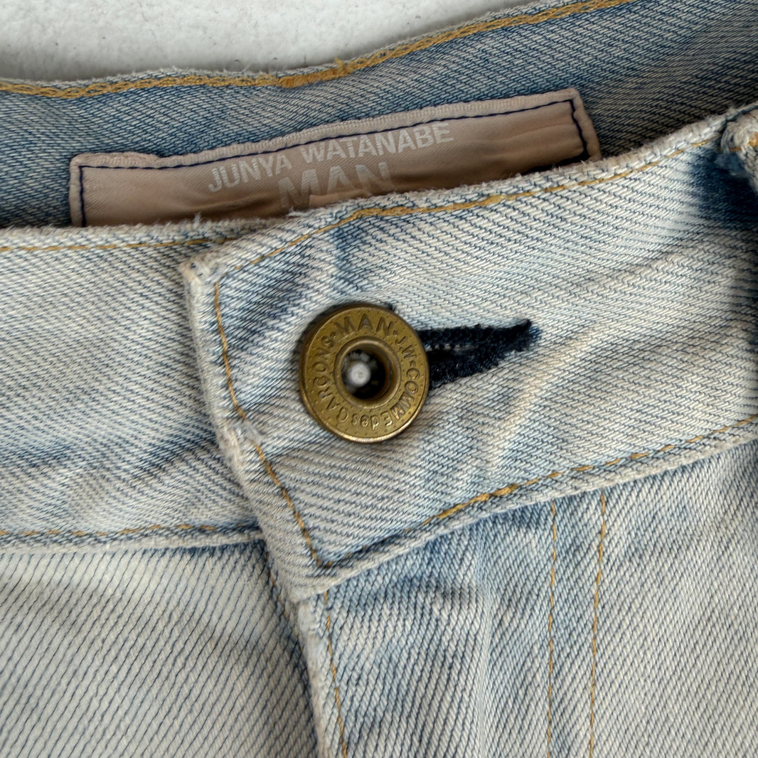 Junya Watanabe Flared Blue Denim Jeans
