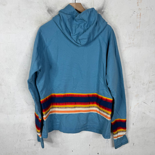 Greg Lauren FW19 Blue Striped Hoodie