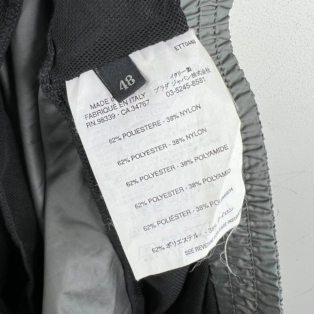 Prada Gray Side Zip Swim Shorts