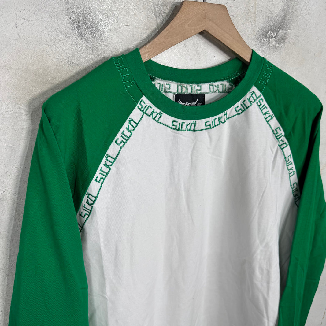 Sicko Embroidered Trim Raglan Shirt