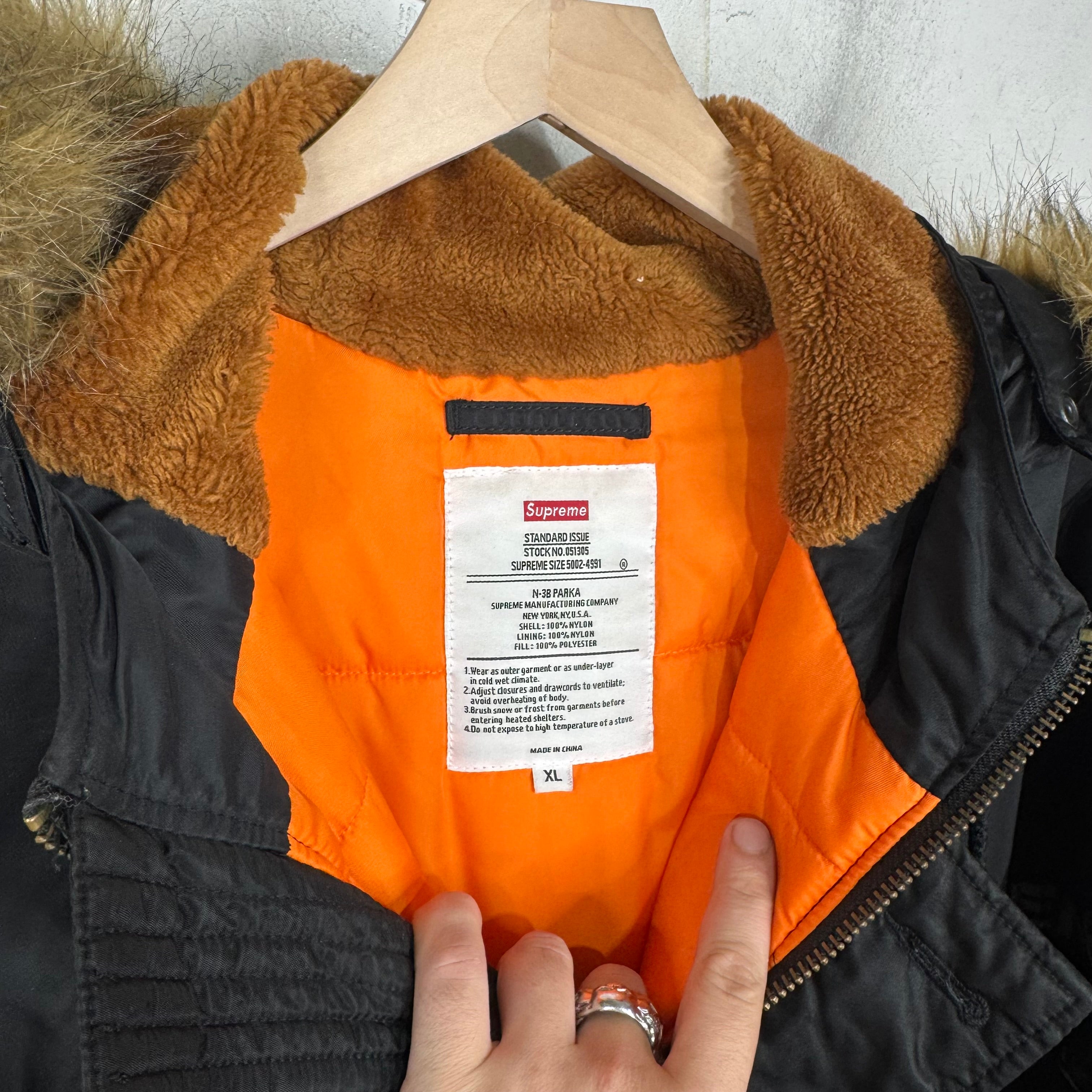 Supreme AW18 Nylon Logo Tape N-3B Parka – www.Lukes.store