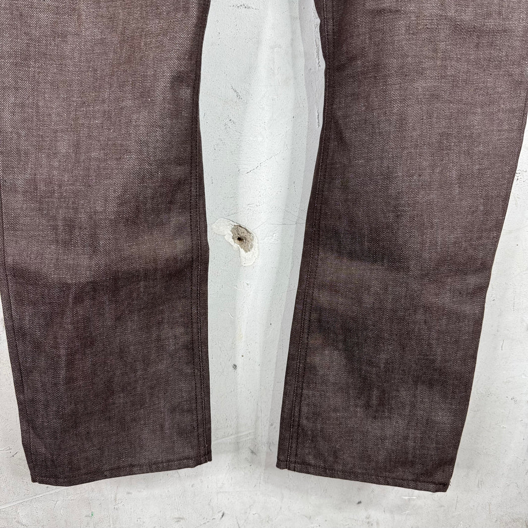 Bottega Veneta 2020 Pre-Spring Leather/Denim Split Pants