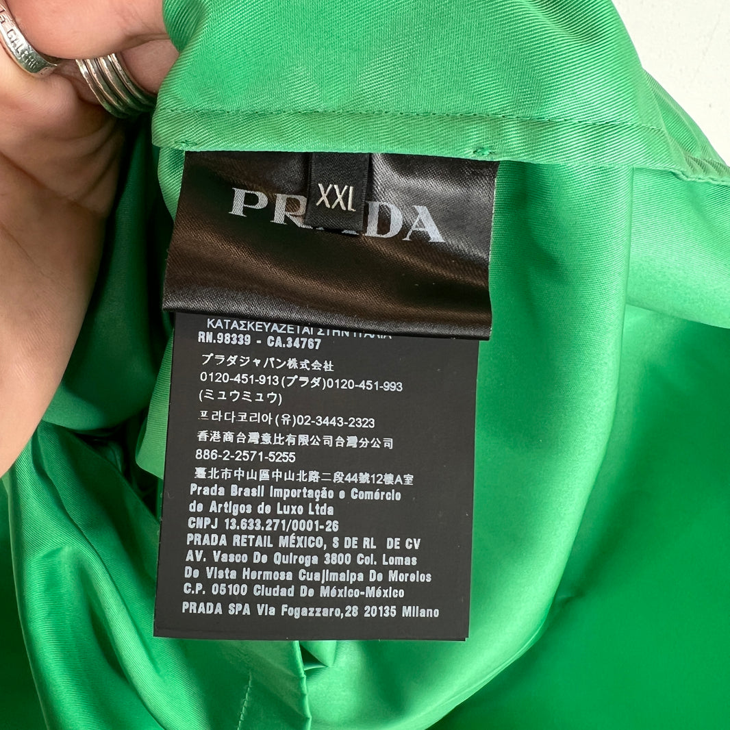 Prada Green Nylon Coach's Jacket
