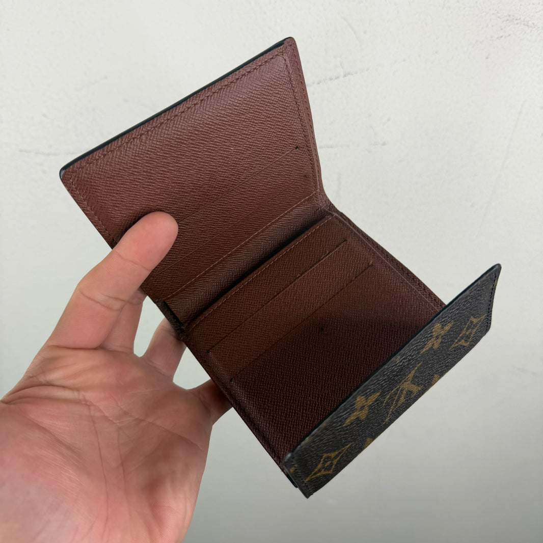 Louis Vuitton Monogram Double Snap Button Bifold Wallet