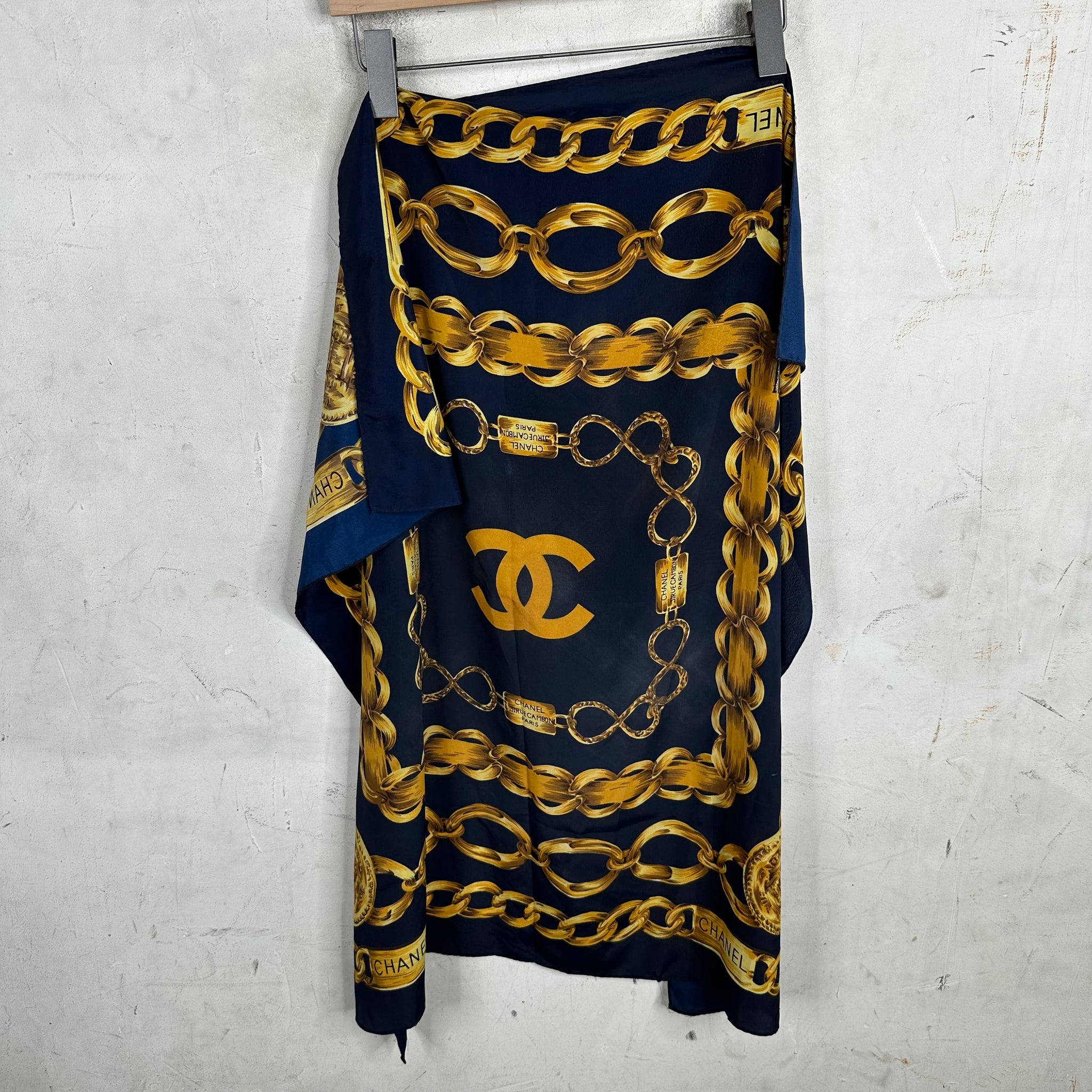 Chanel Printed Silk Scarf