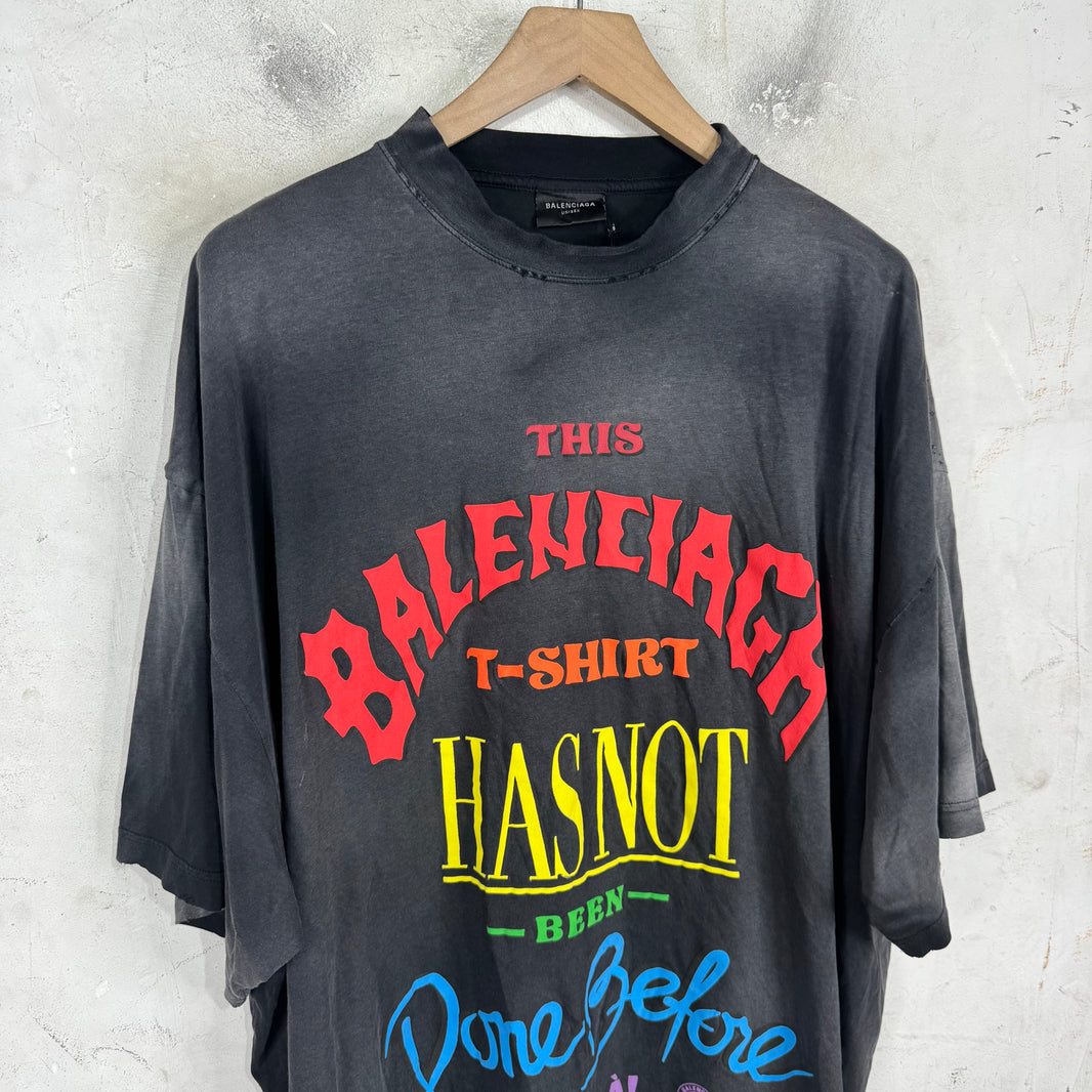 Balenciaga Done Before Distressed T-Shirt