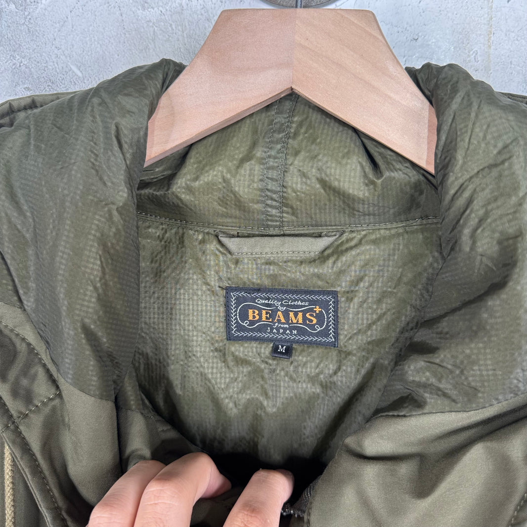 Beams Layered Olive Parka Jacket