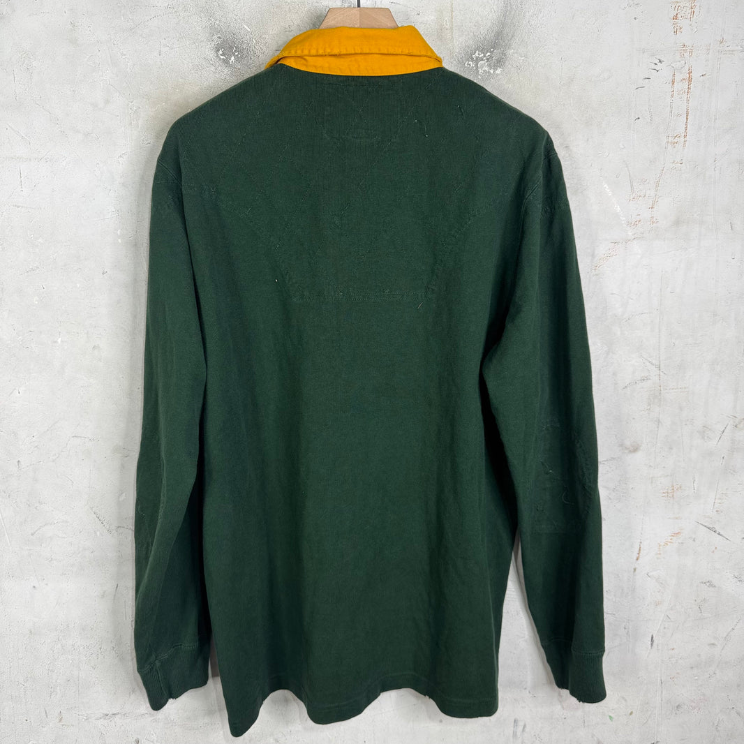 Ralph Lauren Rugby Green Crest Patch L/S Polo