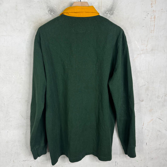 Ralph Lauren Rugby Green Crest Patch L/S Polo