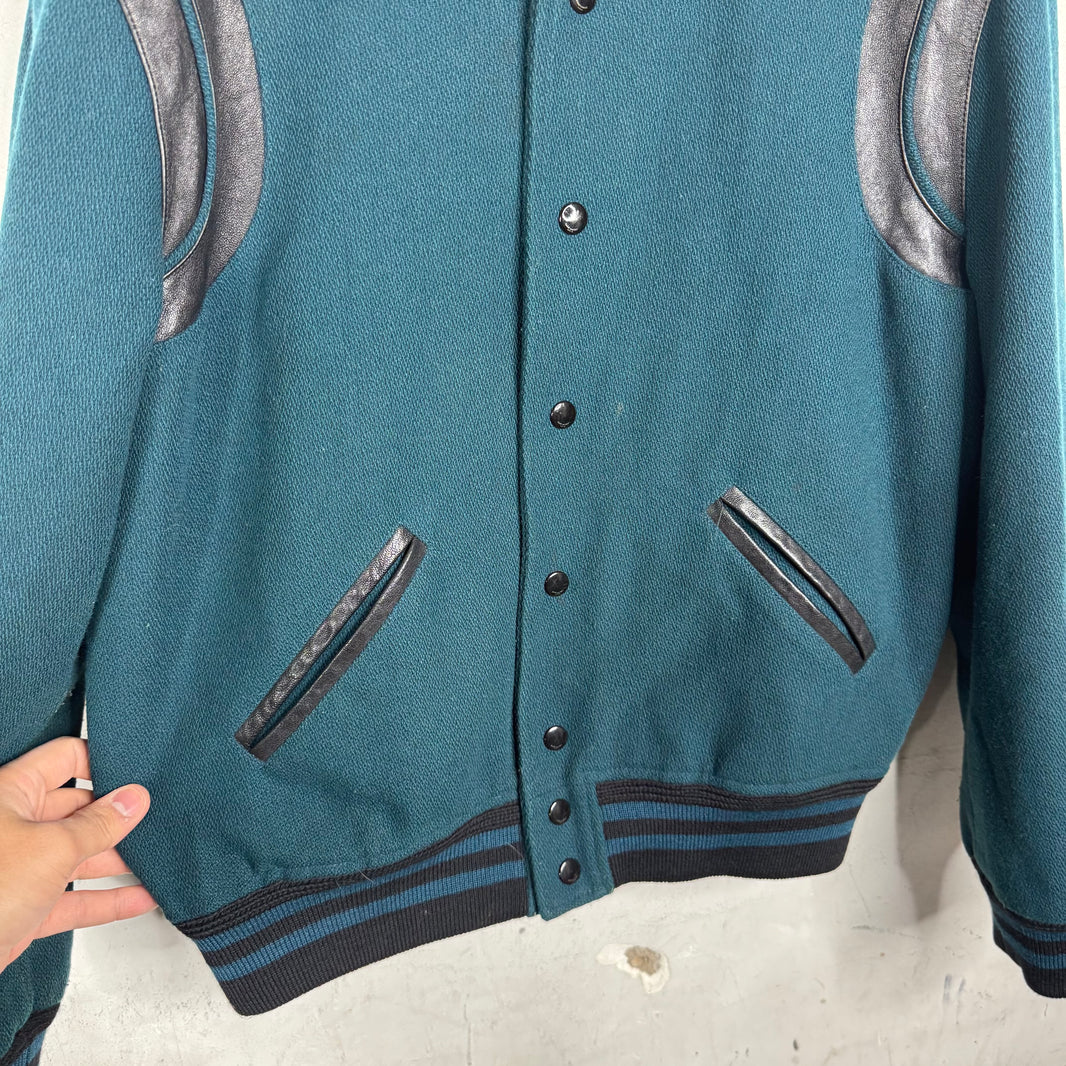 Saint Laurent Teal Teddy Jacket