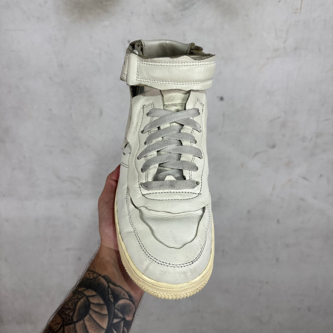 Nike x CDG White Leather AF1's