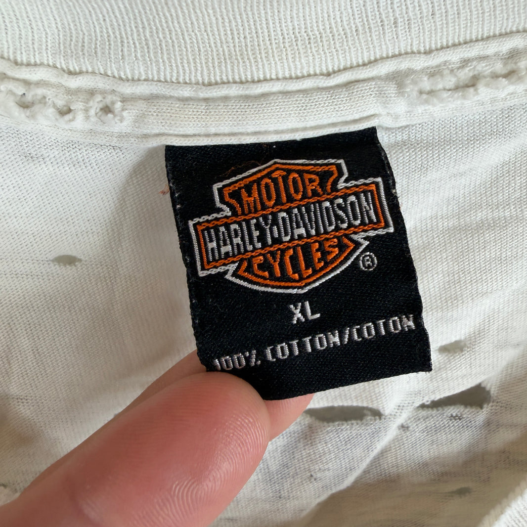 Vintage Smoked Harley Born to Ride Shirt