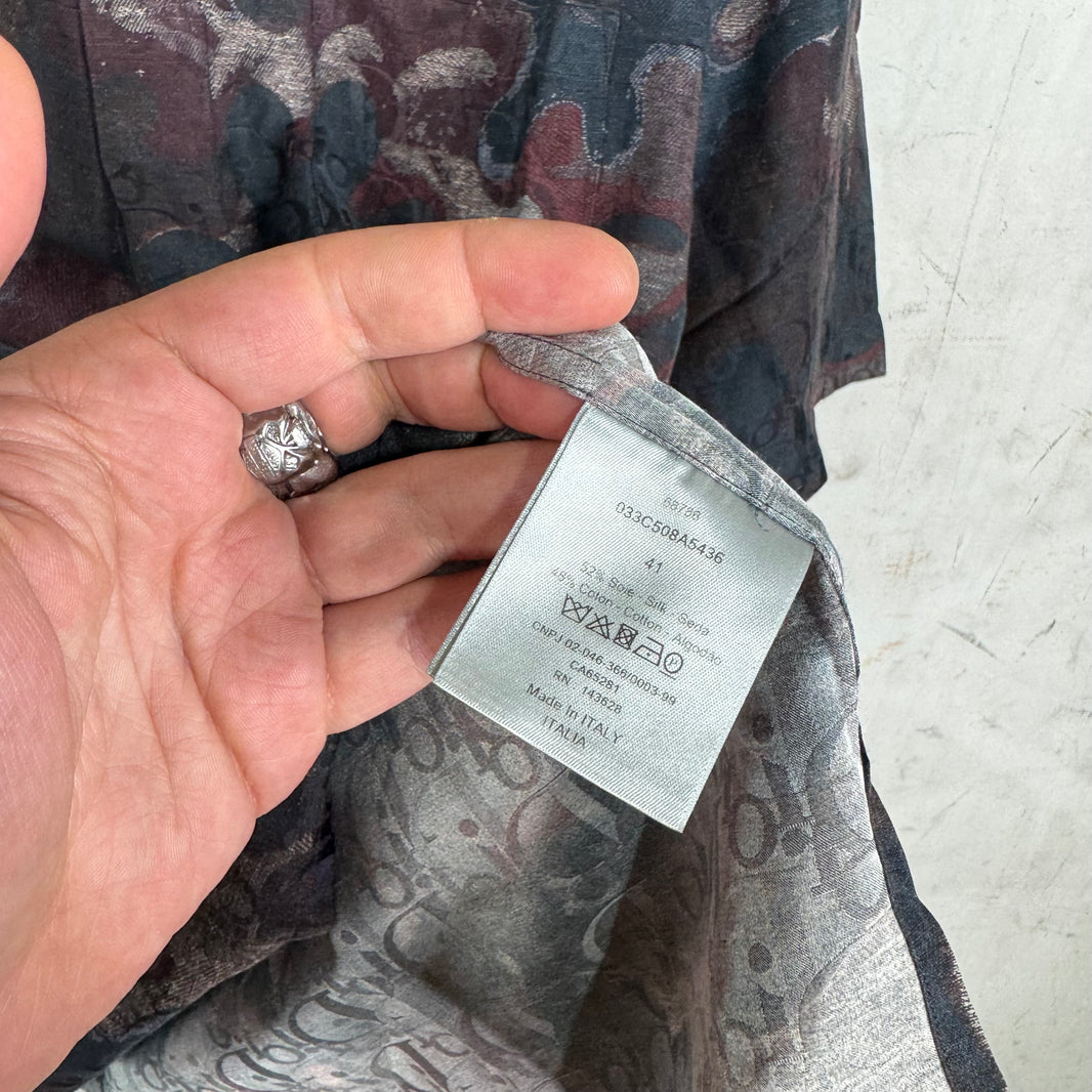 Dior  Silk Monogram Camo Shirt