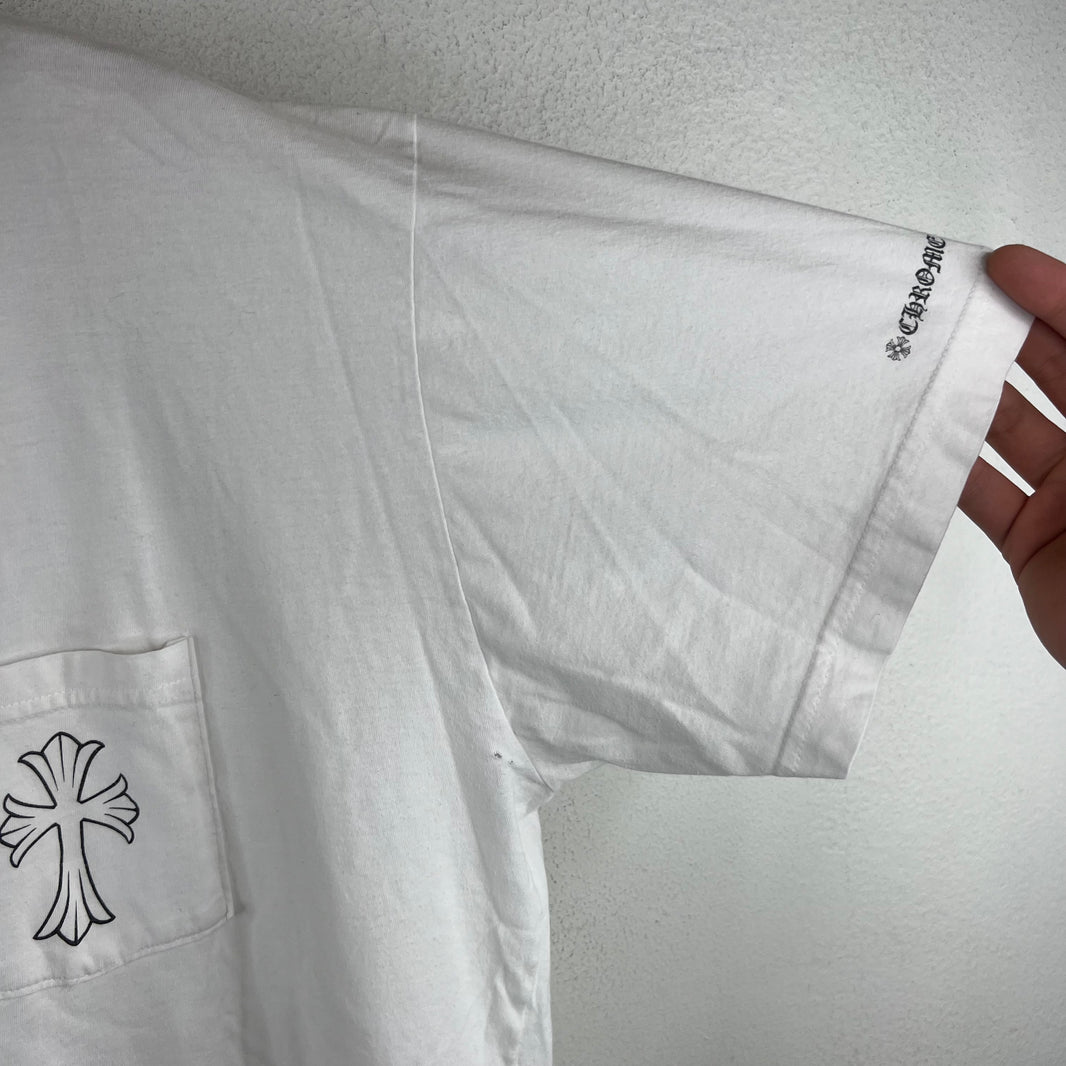 Chrome Hearts White Cross Pocket T-Shirt