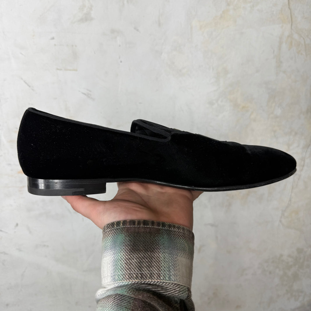 Louis Vuitton Aftershow Velvet Slippers