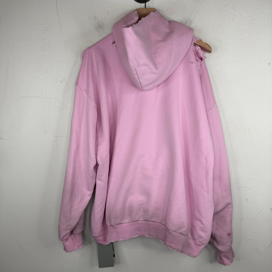 Balenciaga Pink Gothic Type Hoodie