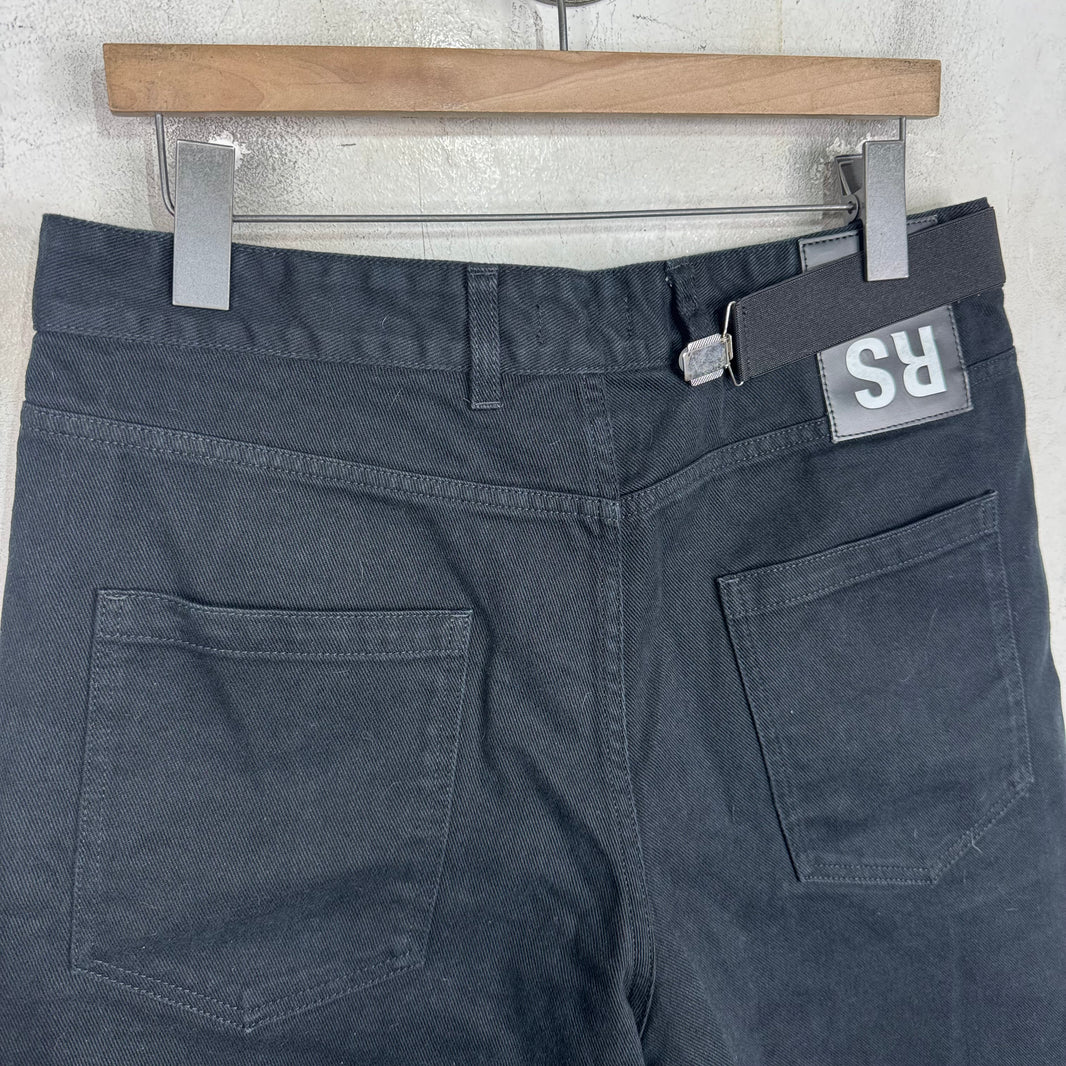 Raf Simons Elastic Buckle Black Jorts