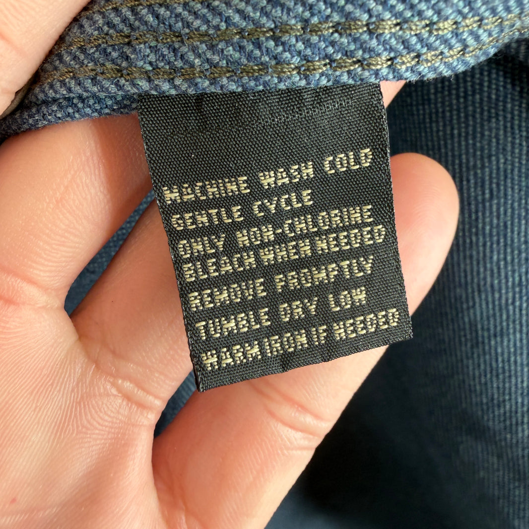 RRL Eye Button Up Blue Shirt