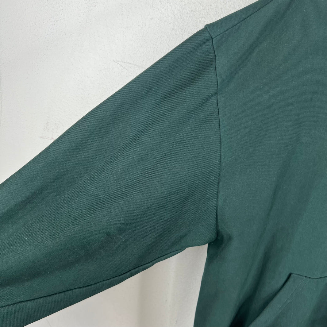Balenciaga Sample Dark Green Size Sticker Zip Up Hoodie
