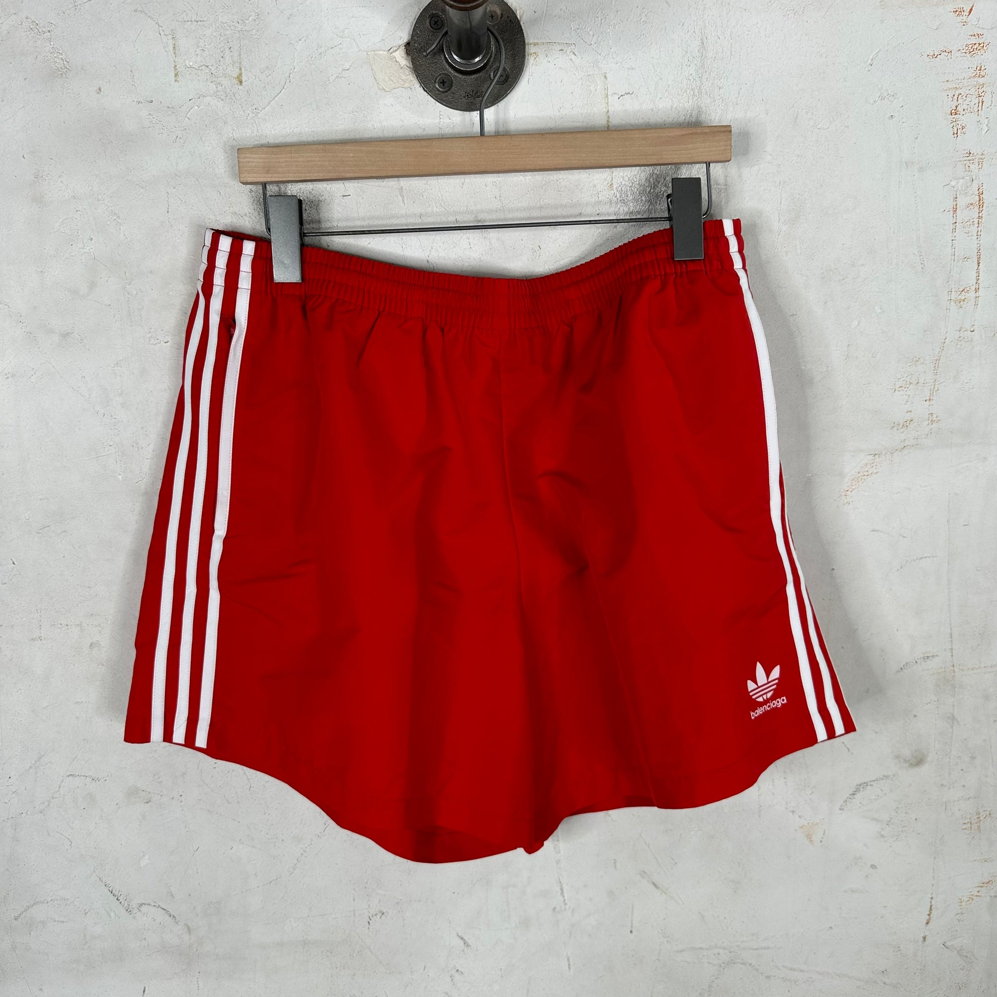 Balenciaga x Adidas Red Swim Trunks