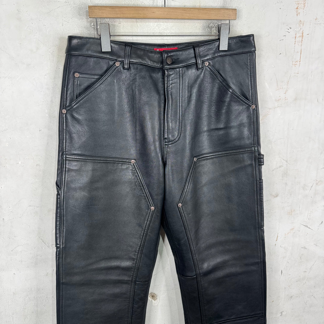 Supreme Leather Loose Double Knee Carpenters
