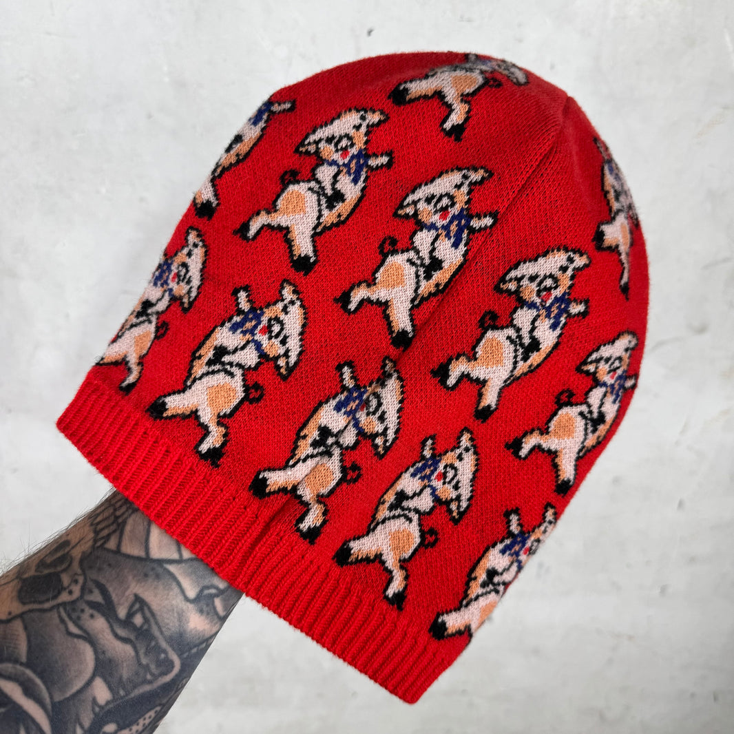 Gucci Dancing Pig Slouch Beanie