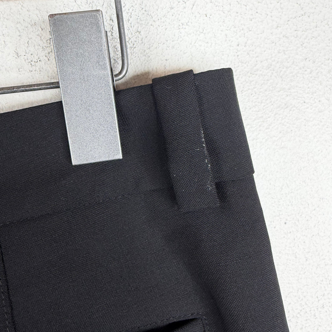 Acne Studios Black Pleated Trouser Pants