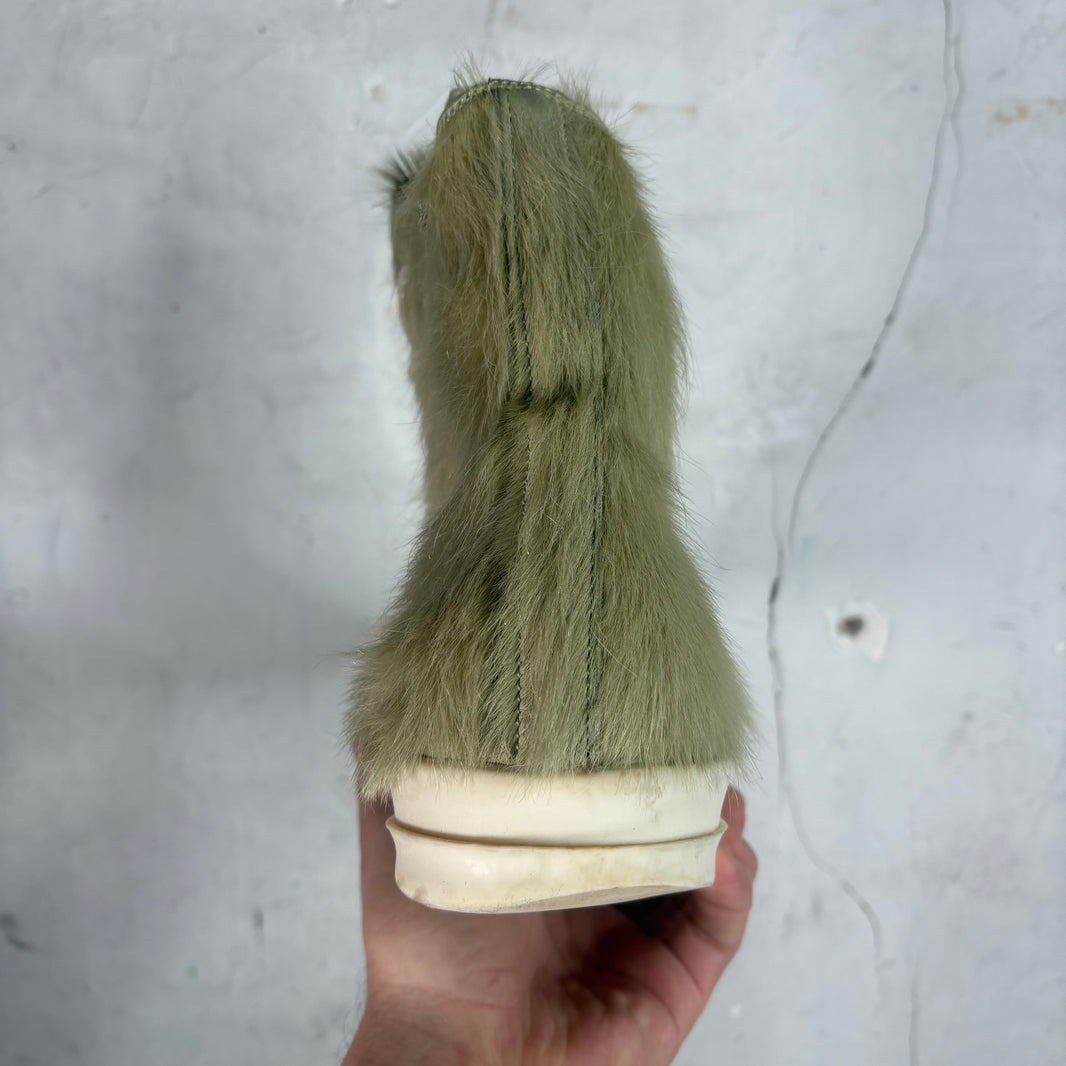 Rick Owens Green Fur Ramones