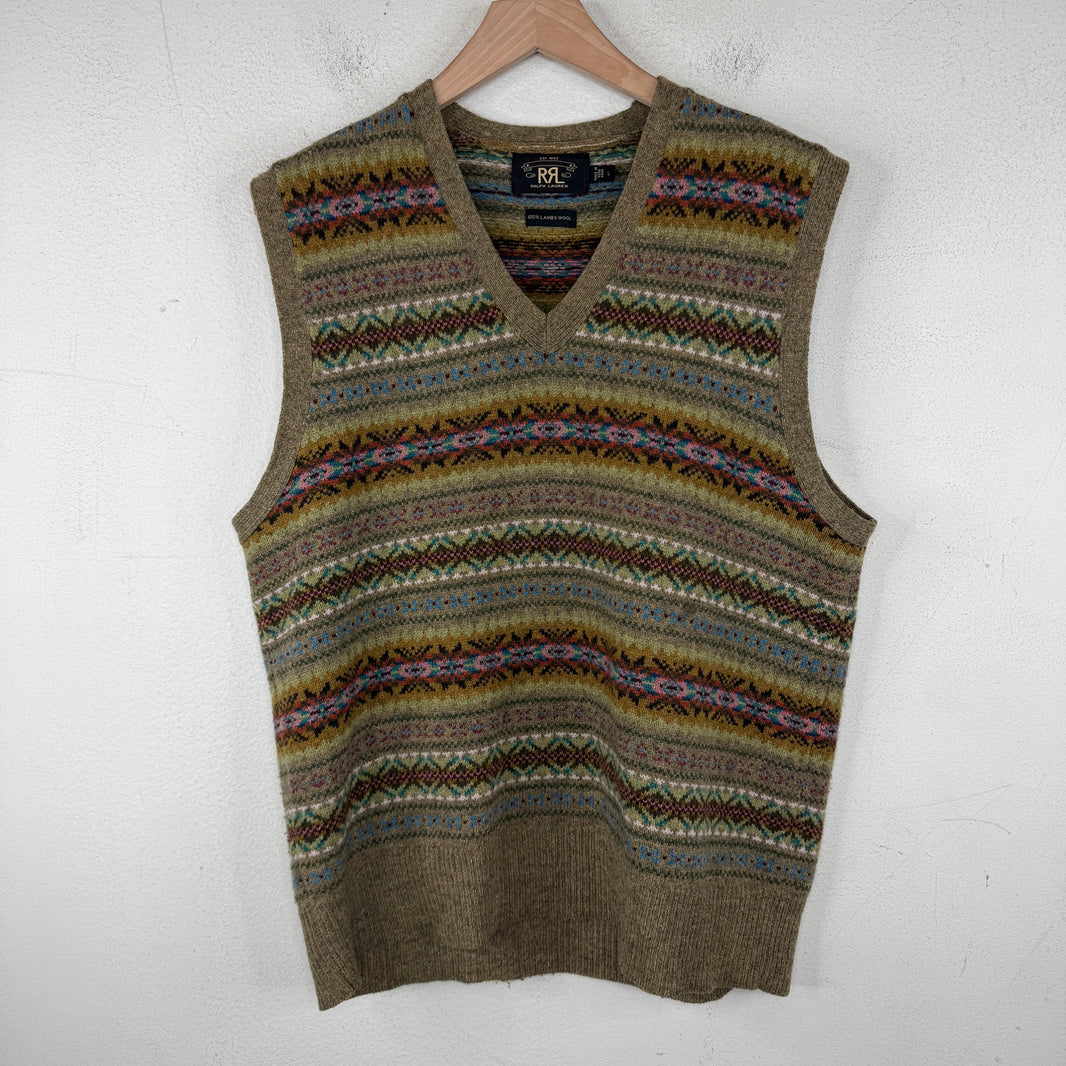 RRL Aztec Multicolor Wool Vest