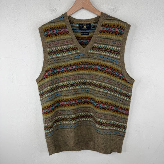 RRL Aztec Multicolor Wool Vest